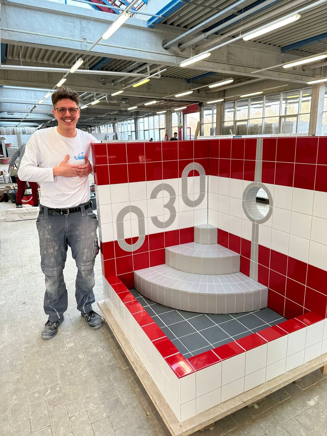 Portrait of a friendly craftsman.