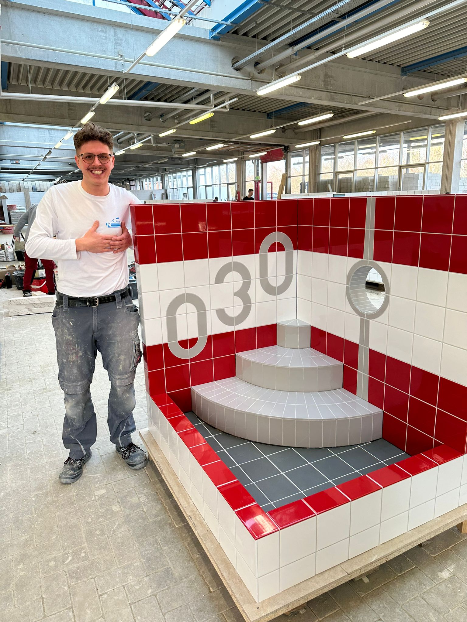 Portrait of a friendly craftsman.